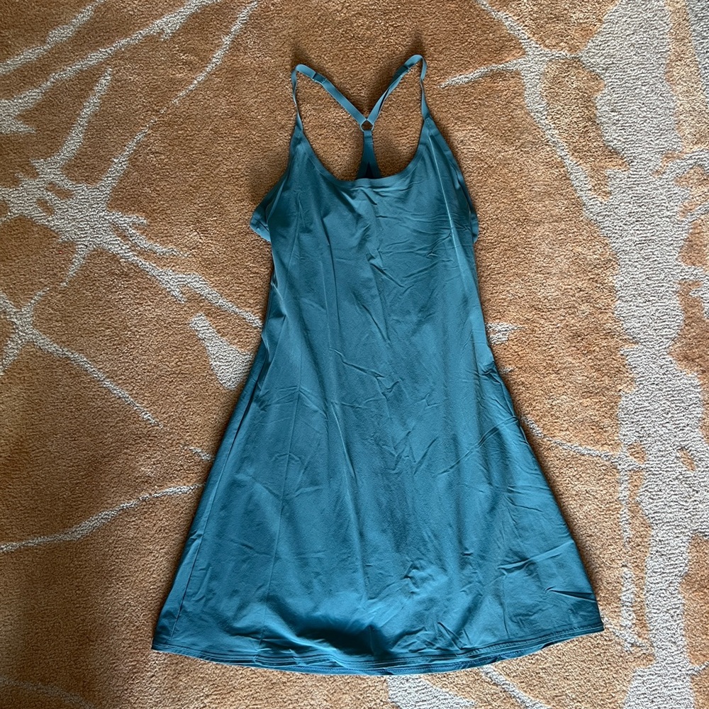 Outdoor Voices Green Athletic Dress Spaghetti Strap Backless